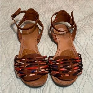 Cognac Strappy Sandals // ALDO // US 7.5 EUR 38
